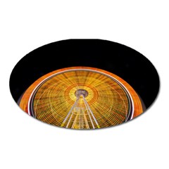 Abstract Blur Bright Circular Oval Magnet