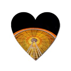 Abstract Blur Bright Circular Heart Magnet