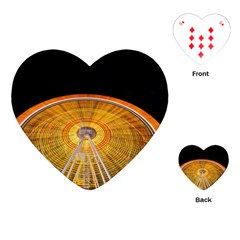 Abstract Blur Bright Circular Playing Cards (Heart) 