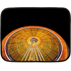 Abstract Blur Bright Circular Double Sided Fleece Blanket (Mini) 