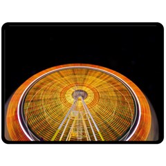 Abstract Blur Bright Circular Fleece Blanket (Large) 