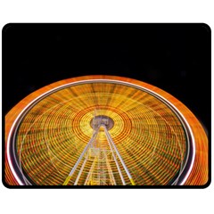 Abstract Blur Bright Circular Fleece Blanket (Medium) 