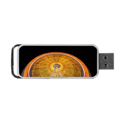 Abstract Blur Bright Circular Portable USB Flash (One Side)