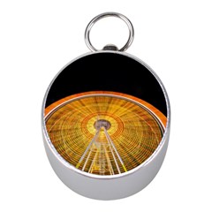 Abstract Blur Bright Circular Mini Silver Compasses