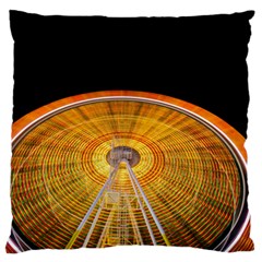 Abstract Blur Bright Circular Large Flano Cushion Case (One Side)