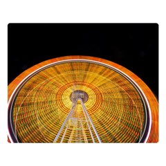 Abstract Blur Bright Circular Double Sided Flano Blanket (Large) 