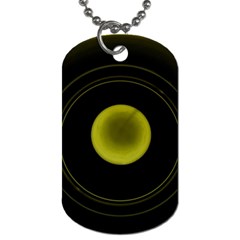 Abstract Futuristic Lights Dream Dog Tag (two Sides) by Amaryn4rt