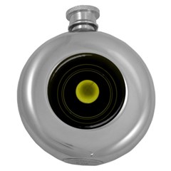 Abstract Futuristic Lights Dream Round Hip Flask (5 Oz) by Amaryn4rt