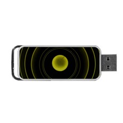 Abstract Futuristic Lights Dream Portable Usb Flash (one Side) by Amaryn4rt