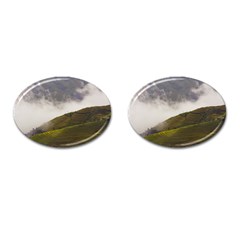 Agriculture Clouds Cropland Cufflinks (oval) by Amaryn4rt