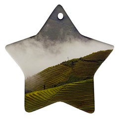 Agriculture Clouds Cropland Star Ornament (two Sides)