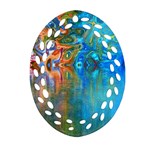 Background Texture Structure Oval Filigree Ornament (Two Sides) Front