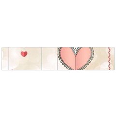 Cute Hearts Flano Scarf (small) by Brittlevirginclothing