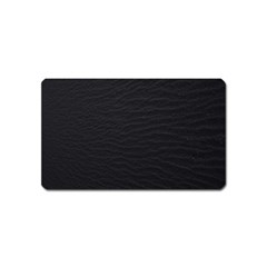 Black Pattern Sand Surface Texture Magnet (name Card) by Amaryn4rt