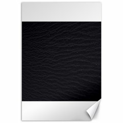 Black Pattern Sand Surface Texture Canvas 24  X 36 