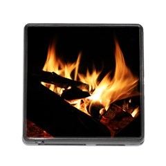 Bonfire Wood Night Hot Flame Heat Memory Card Reader (square) by Amaryn4rt
