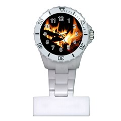 Bonfire Wood Night Hot Flame Heat Plastic Nurses Watch by Amaryn4rt