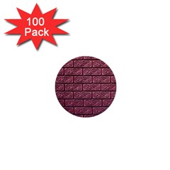 Brick Wall Brick Wall 1  Mini Buttons (100 Pack)  by Amaryn4rt