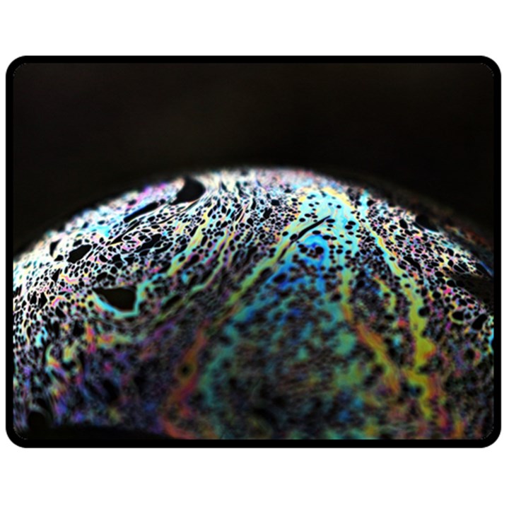 Bubble Iridescent Soap Bubble Fleece Blanket (Medium) 