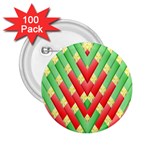 Christmas Geometric 3d Design 2.25  Buttons (100 pack)  Front