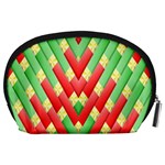 Christmas Geometric 3d Design Accessory Pouches (Large)  Back