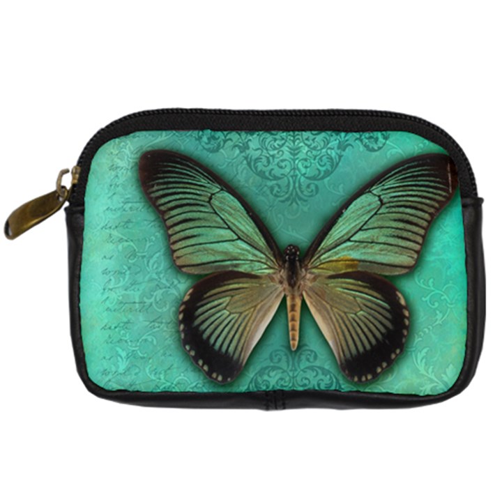 Butterfly Background Vintage Old Grunge Digital Camera Cases