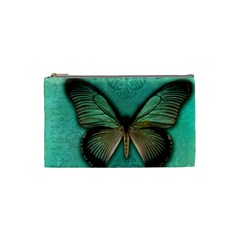 Butterfly Background Vintage Old Grunge Cosmetic Bag (small)  by Amaryn4rt