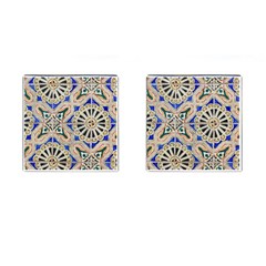 Ceramic Portugal Tiles Wall Cufflinks (square) by Amaryn4rt