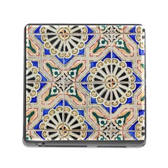 Ceramic Portugal Tiles Wall Memory Card Reader (square) by Amaryn4rt