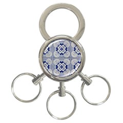 Ceramic Portugal Tiles Wall 3-ring Key Chains by Amaryn4rt