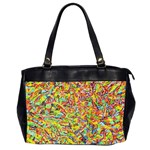 Canvas Acrylic Design Color Office Handbags (2 Sides)  Front