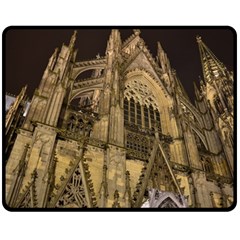 Cologne Church Evening Showplace Fleece Blanket (medium) 