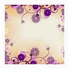 Floral Background Medium Glasses Cloth by Amaryn4rt