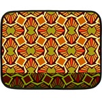 Geometry Shape Retro Trendy Symbol Double Sided Fleece Blanket (Mini)  35 x27  Blanket Back