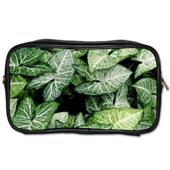 Green Leaves Nature Pattern Plant Toiletries Bags 2-side by Amaryn4rt