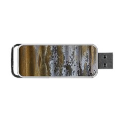 Grunge Rust Old Wall Metal Texture Portable Usb Flash (one Side) by Amaryn4rt