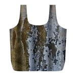 Grunge Rust Old Wall Metal Texture Full Print Recycle Bags (L)  Back