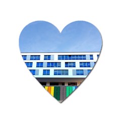 Office Building Heart Magnet