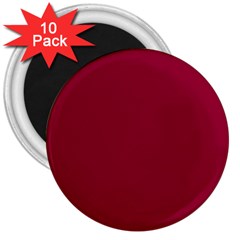 Deep Red 3  Magnets (10 Pack) 