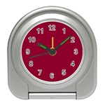 Deep red Travel Alarm Clocks Front