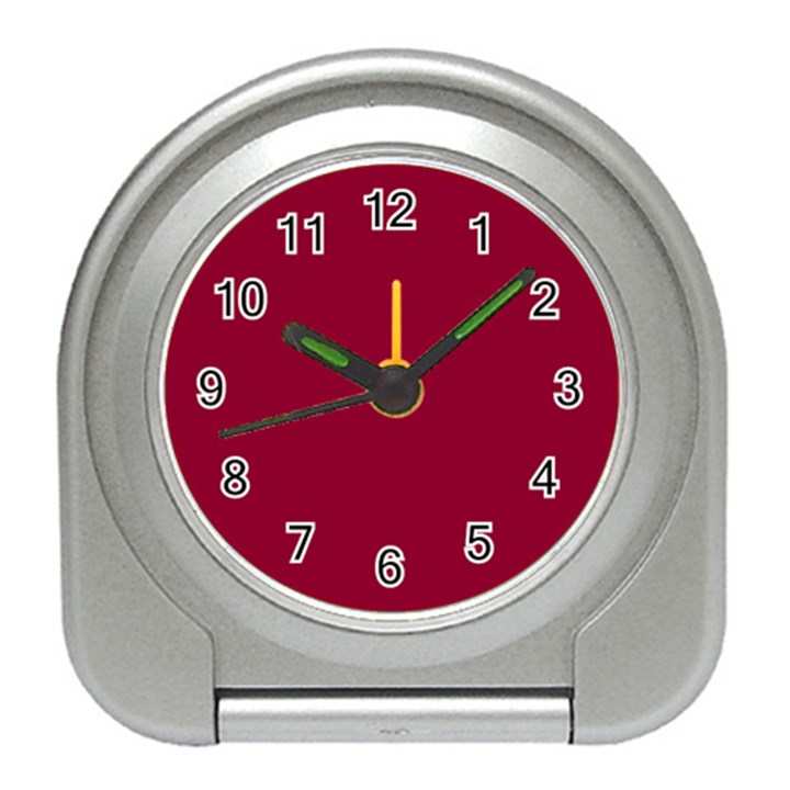 Deep red Travel Alarm Clocks