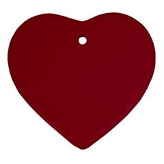 Deep Red Heart Ornament (two Sides)