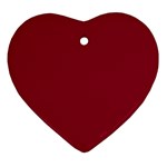 Deep red Heart Ornament (Two Sides) Back