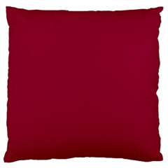 Deep Red Standard Flano Cushion Case (one Side) by Valentinaart