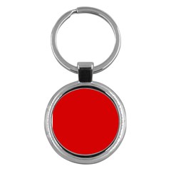 Just Red Key Chains (round)  by Valentinaart