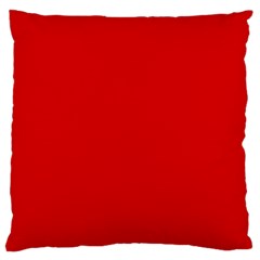 Just Red Large Cushion Case (two Sides) by Valentinaart