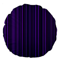 Purple Large 18  Premium Round Cushions