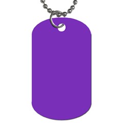 Purple Dog Tag (one Side) by Valentinaart