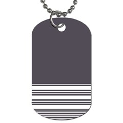 Gray Dog Tag (one Side) by Valentinaart