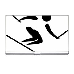 Archery Skiing Pictogram Business Card Holders by abbeyz71